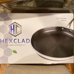 HEXCLAD Hybrid 12” Fry Pan scratch Resistant Cookware NEW